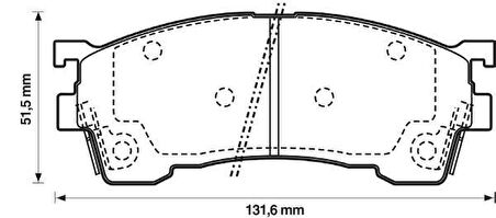 Mazda 323 Ön Fren Balata [Maher] (GAYR2328ZA)